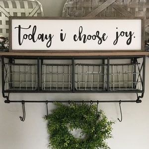 Today I choose joy rustic farmhouse sign